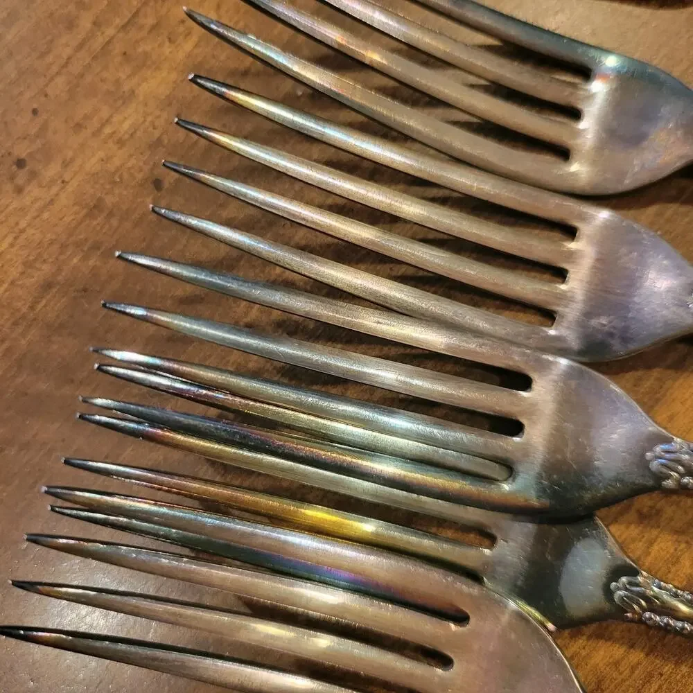Antique Rogers Bros/Rogers‎ Smith A1 Forks, Set Of 6 G2